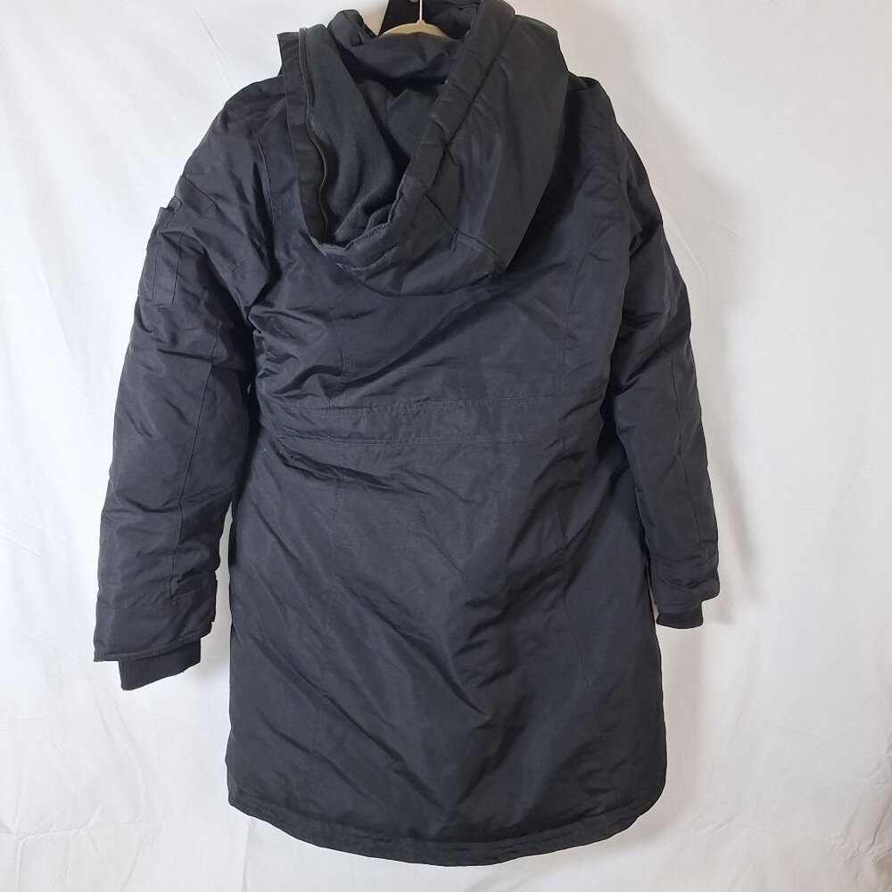 Canada Weathergear Black Hooded Coat Woman size small - Picture 2 of 7